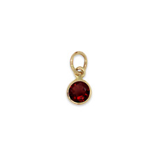 Garnet charm 4mm for sale  Closter