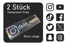 Stück socialmedia hologramm gebraucht kaufen  Köln