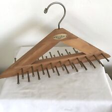 Vintage Woodlore Wooden Cedar Tie Belt & Scarf Hanger Closet Organizer 40 Pegs, used for sale  Shipping to South Africa