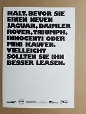 Używany, Leyland Leasing Mini Jaguar, Daimler, Rover Prospekt niemiecki na sprzedaż  Wysyłka do Poland