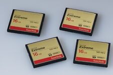 Tarjetas de memoria SanDisk Extreme 16 GB 120 MB/s CompactFlash (CF) (paquete de 4) segunda mano  Embacar hacia Argentina