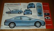 ★★1998 PEUGEOT 406 COUPE FOLHA DE ESPECIFICAÇÕES FOLHETO INFORMAÇÕES FOTO PANFLETO 97 98★★, usado comprar usado  Enviando para Brazil