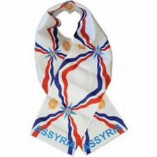 "Bufanda de punto estilo tejido con bandera asiria país liviana estampada de 8""x60" segunda mano  Embacar hacia Argentina