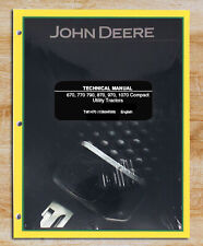 John Deere 670, 770, 790, 870, 970, 1070 Utility Tractor Service Manual - TM1470 for sale  USA