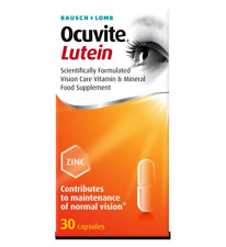Suplemento alimenticio mineral vitamina ojo Ocuvite luteína 30 cápsulas NUEVO stock del Reino Unido segunda mano  Embacar hacia Argentina