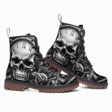 Leather boots skull for sale  Shipping to United States