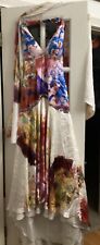 Used, Jovani Couture Multicolored 100% Silk Gown Formal Dress size 6 Cruise W/ Scarf for sale  Shipping to South Africa