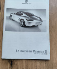Cayman brochure tarifs d'occasion  Bordeaux-
