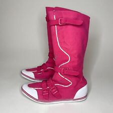 Usado, Tênis de lona rosa arquivo Y2K Puma - botas de boxe vintage anos 2000 EUA 8.5 comprar usado  Enviando para Brazil