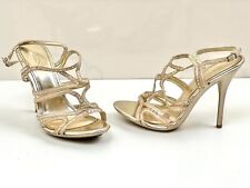 Women's Aldo Shoes Stiletto High Heel Platform Shoe Size 5/38 Gold Glitter Stone for sale  Shipping to South Africa
