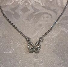 Crystal butterfly necklace for sale  South Grafton