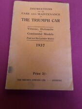 Triumph hand book for sale  SITTINGBOURNE