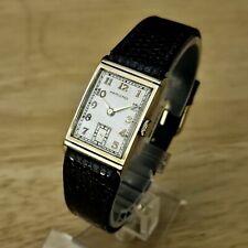 Relógio masculino vintage Hamilton Gilbert sólido ouro 14k caixa/números 18k ~ REPARADO comprar usado  Enviando para Brazil