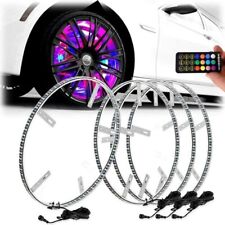 Luzes de anel de roda RGB luz LED compatível com luzes de aro de carro de caminhão Bluetooth APP 4x15,5"" comprar usado  Enviando para Brazil