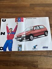 Original 1991 Uno Turbo ie Mk2 revista cartaz anúncio quadro pronto homem caverna retrô comprar usado  Enviando para Brazil