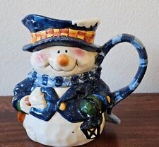 Snowman pitcher festive for sale  Fallbrook