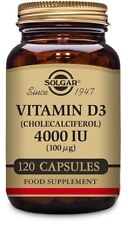 Solgar Vitamin D3 4000iu (100μg) 120 cápsulas vegetais comprar usado  Enviando para Brazil