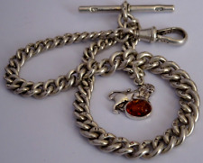 solid silver pocket watch fob for sale  HUDDERSFIELD