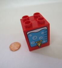 Raro Lego Duplo BLOCO IMPRESSO TORNEIRA REFRIGERADOR DE ÁGUA Especialidade Peça Vermelha comprar usado  Enviando para Brazil