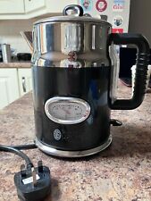 Russell Hobbs 21671-70 Retro Ribbon Electric Kettle Classic noir  USED for sale  Shipping to South Africa