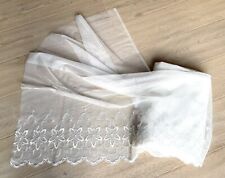 white lace curtain fabric for sale  OXFORD