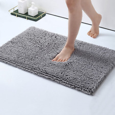 Alfombra de baño de orenilla almohadilla para pies de secado rápido alfombra de felpa suave piso antideslizante segunda mano  Embacar hacia Argentina