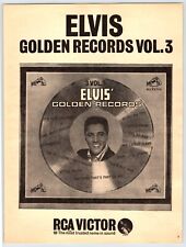 Usado, 1963 ELVIS PRESLEY GOLDEN RECORDS VOL.3 8"X11" ANÚNCIO DE REVISTA DÉCADA DE 1960 ACR7 comprar usado  Enviando para Brazil