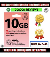 10gb data three for sale  BRADFORD