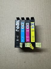 Cartuchos de tinta genuínos Epson 220 padrão preto, ciano, magenta e amarelo 4 peças. NOVO, usado comprar usado  Enviando para Brazil