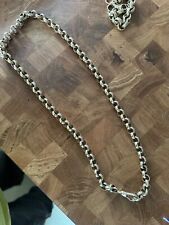 mens solid gold necklace for sale  WARLINGHAM