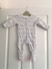 Baby Girl Padded Sleepsuit Bunnies 3-6 Months for sale  NOTTINGHAM