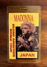 Madonna World Tour Blond Ambition Japão autêntico Backstage Crew Concert Pass 2 comprar usado  Enviando para Brazil