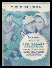 SUN VALLEY SERENADE Gordon/Warren 1941 Kiss Polka SONJA HENIE Vintage Sheet Musi for sale  Shipping to South Africa