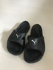 Puma black sliders for sale  WISHAW