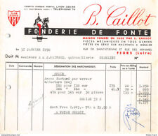 1958 FONDERIE DE FONTE B CAILLOT A FEURS-M. MAINAUD QUINCAILLERIE A CHARLIEU comprar usado  Enviando para Brazil