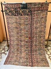 Vintage Kantha Kalamkari Bagru Print Quilt Handcrafted Indian Textile Bedspread for sale  Shipping to South Africa