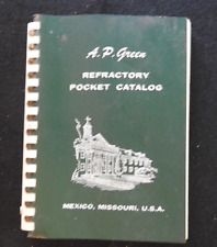 Usado, 1960 A. P. CATÁLOGO REFRACTARIO VERDE ASBESTO LADRILLO ALBAÑIL PRODUCTOS MESOTHILIOMA segunda mano  Embacar hacia Argentina