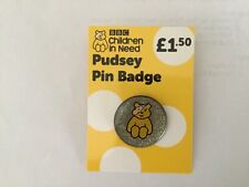 LAPEL PIN/BADGE CHILDREN IN NEED CHARITY PUDSEY IN SILVER CIRCLE 2014 for sale  NOTTINGHAM