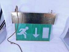 Luminária iluminada vintage Perspex saída placa de fuga de emergência ~ não esmaltada comprar usado  Enviando para Brazil