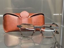 Óculos Daniel Cremieux etiqueta prata CS madeira e ônix MARROM NOVO com estojo de couro, usado comprar usado  Enviando para Brazil