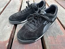 Zapatillas de tenis PUMA Roma de gamuza negra talla 9 EE. UU. para hombre segunda mano  Embacar hacia Mexico