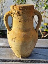Vaso de terracota italiano francês estilo romano antigo ânfora de cerâmica com duas alças comprar usado  Enviando para Brazil