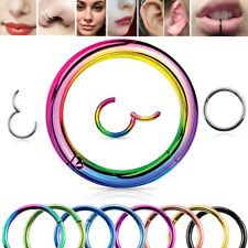 Clicker Septum Piercing Helix Ring Scharnier Ohr Segment Tragus Lippe Ohrring comprar usado  Enviando para Brazil