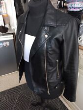 Dorothy Perkins Faux Leather Biker Jacket Ladies Size 10 for sale  SWADLINCOTE