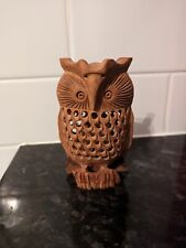 Wooden owl carving for sale  WIMBORNE