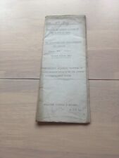 1929 document map for sale  LINCOLN