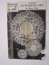 Pattern lace crochet for sale  THORNTON-CLEVELEYS