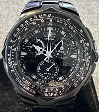 Relógio masculino Citizen Eco-Drive Black Eagle Pilot "SKYHAWK" C652-S030480 comprar usado  Enviando para Brazil