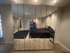 Ikea Beautiful Large Mirrored Wardrobe Closet with Folding Doors, used for sale  Houston