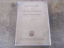 Diccionario y enciclopedia de fabricación de papel y papel de E.J. Labarre-1952 segunda mano  Embacar hacia Argentina